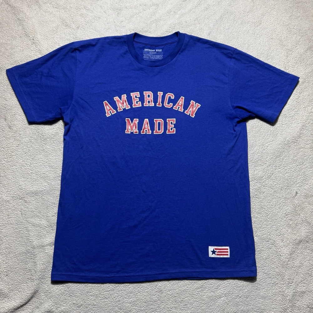 American Giant Shirt Mens XL Flag‎ Collectioin American Made Short Sleeve Crew